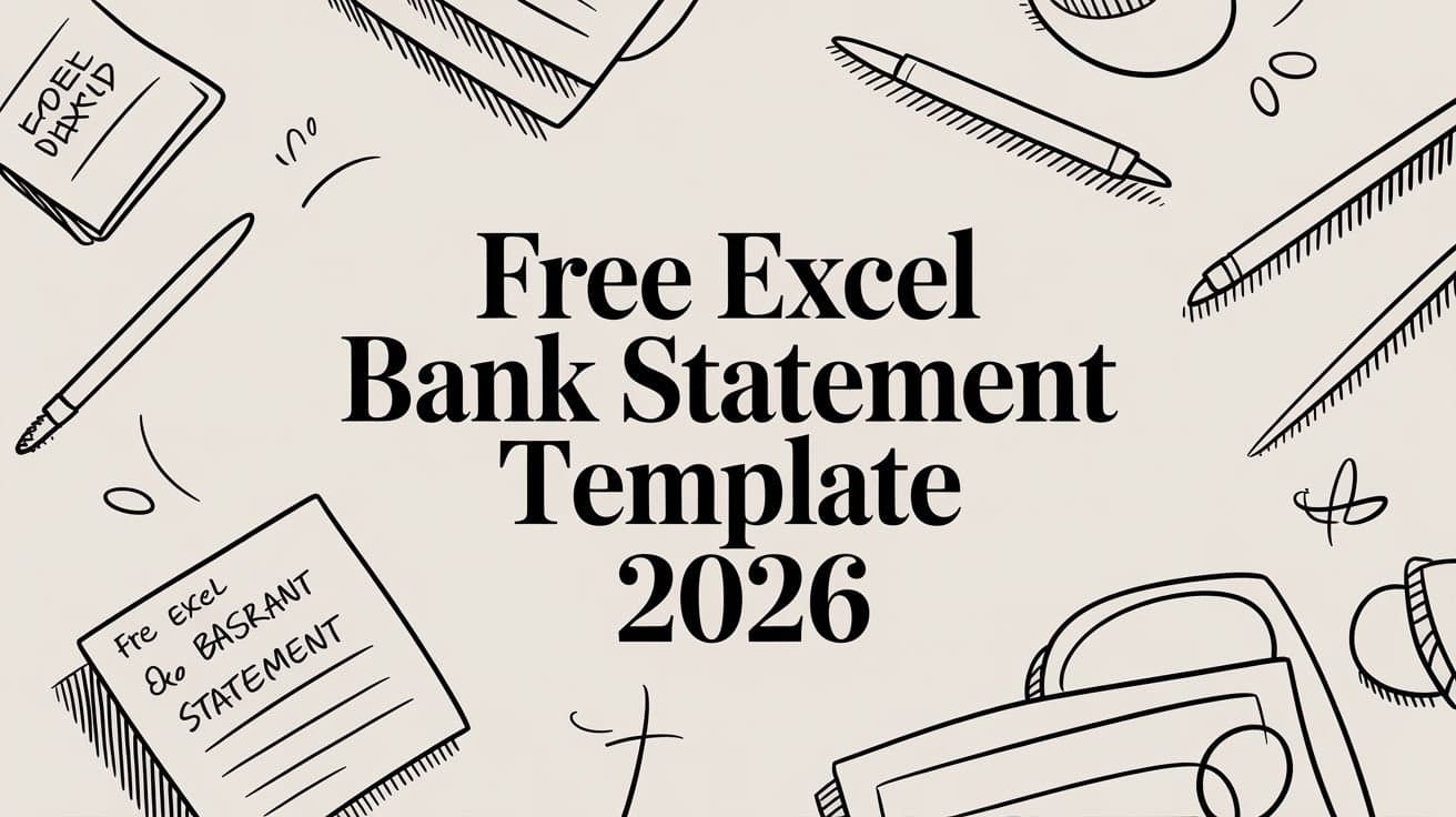 Free Excel Bank Statement Template 2026